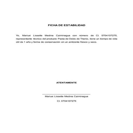 Ficha de estabilidad-pasta oxido de titanio