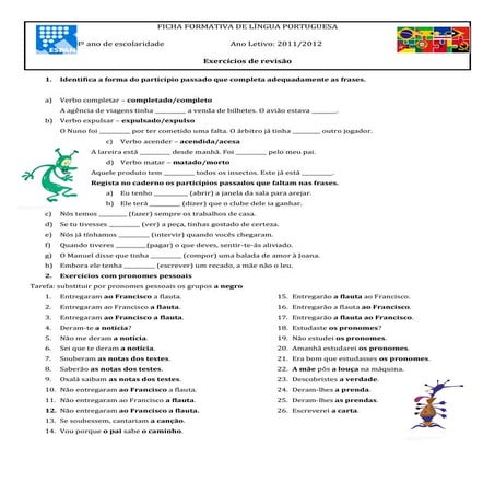 Ficha de exercícios