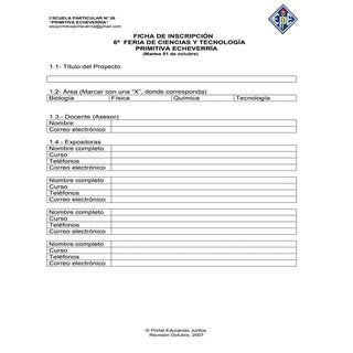 Ficha de inscripcón y presentació...