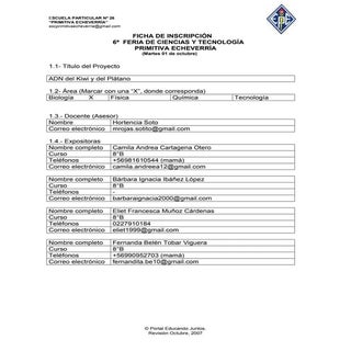 Ficha de inscripcón y presentació...