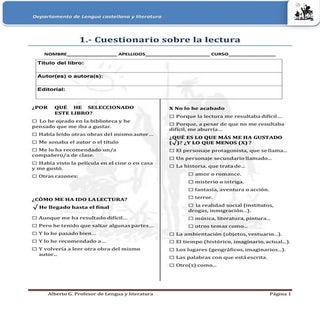 Ficha de lectura curso 2015 2016