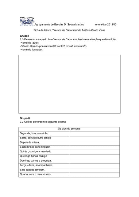 Ficha de leitura  couto viana