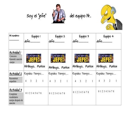 Ficha del secretario actividades laurence