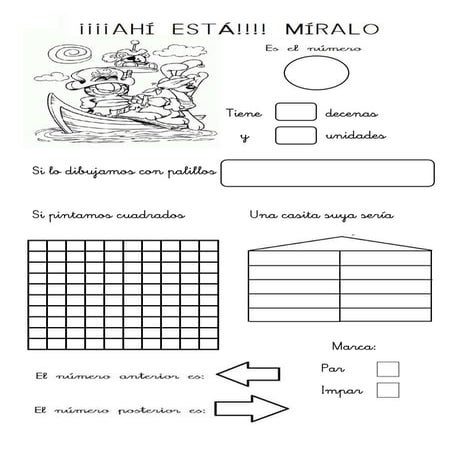 Ficha de número plantilla