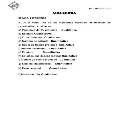 Ficha de repaso soluciones