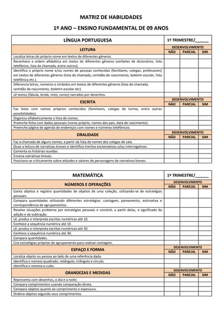 Ficha descritiva 1 ano   1 trimestre