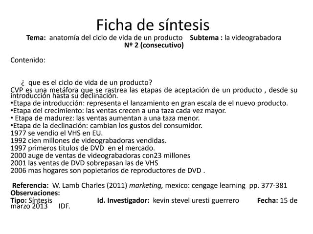 Ficha de sintesis