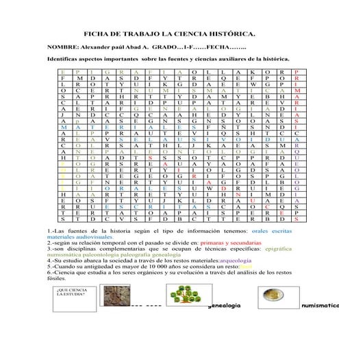Ficha de trabajo la ciencia historica (2)