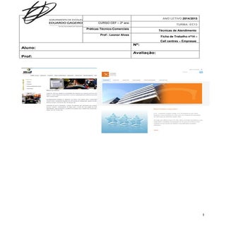 Ficha de trabalho nº 14   empresas ...