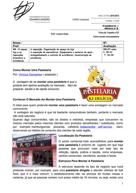 Ficha de trabalho nº27  m5 como mon...