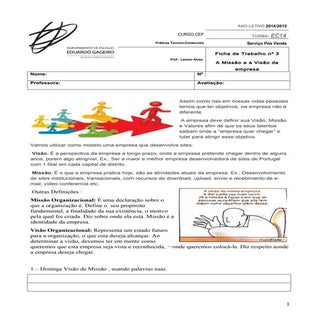 Ficha de trabalho nº 3  spv-1415