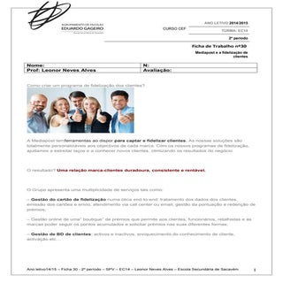 Ficha de trabalho nº30   mediapost ...