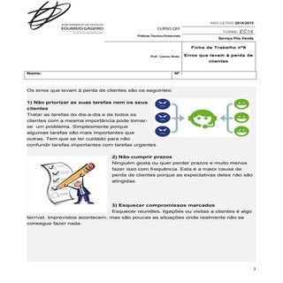 Ficha de trabalho nº8 spv- perda-de...