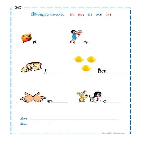 Ficha ditongos nasais