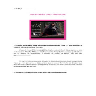 Ficha documental vida
