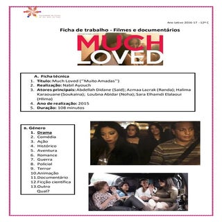 Ficha de trabalho do filme ''Much L...
