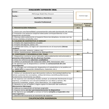Ficha exposicion oral dumont