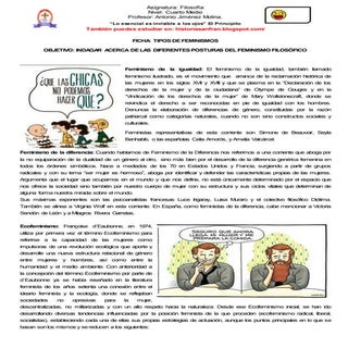 Ficha feminismos