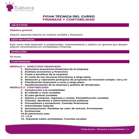 Ficha finanzas y contabilidad