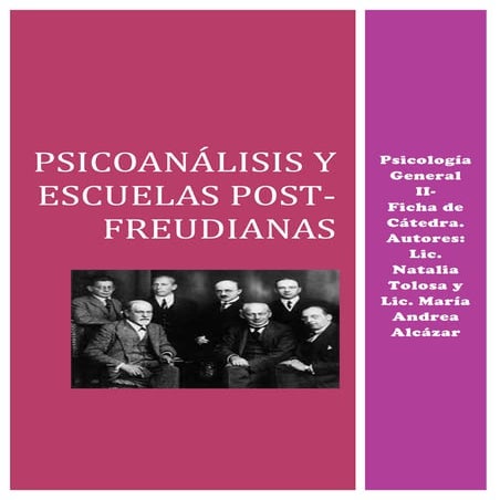 Ficha historia del Psicoanálisis  escuelas