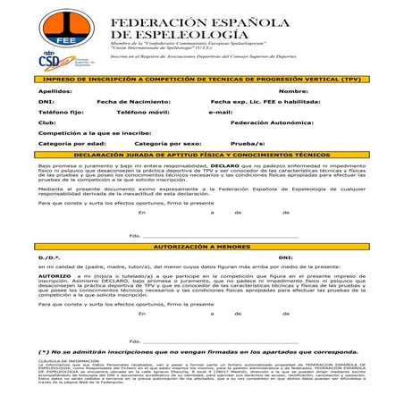 Ficha inscripción villacarrillo 2012