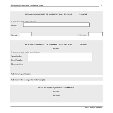 Ficha isometrias 6ºano