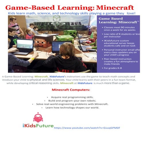 Minecraft Education Presentation in a few words | PPTX