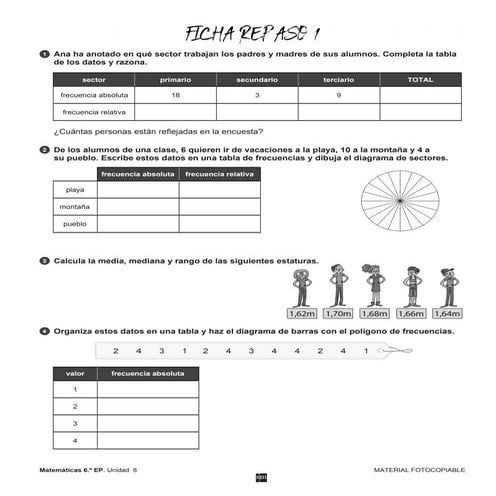 Ficha repaso 2 mates | PDF