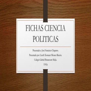 Fichas ciencias politicas primer periodo