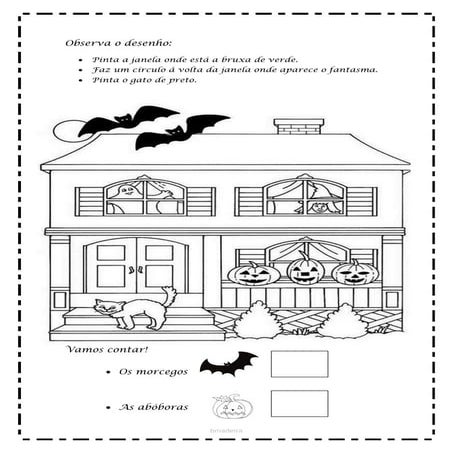 Fichas  de atividades para o hallowen