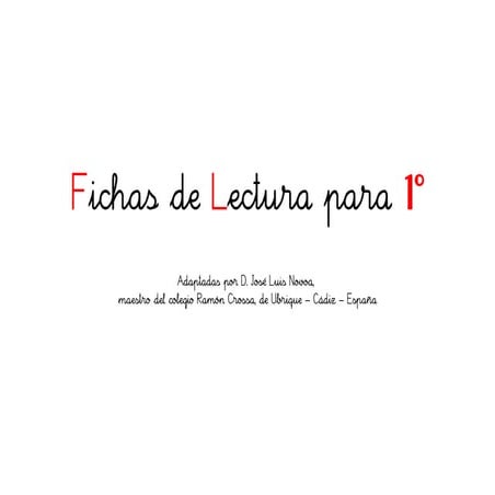Fichas de lectura