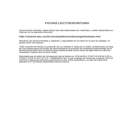 Fichas lectoescritura boo