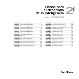 Fichas para el desarrollo de la int...