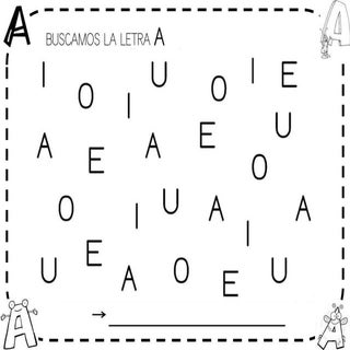 Fichas vocales 4 años