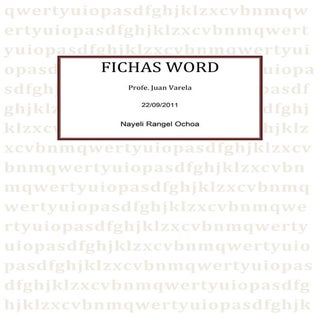Fichas word