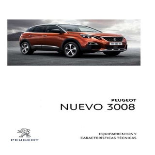 Ficha técnica Peugeot 3008 my17