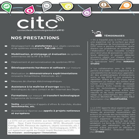 Prestations du CITC-EuraRFID