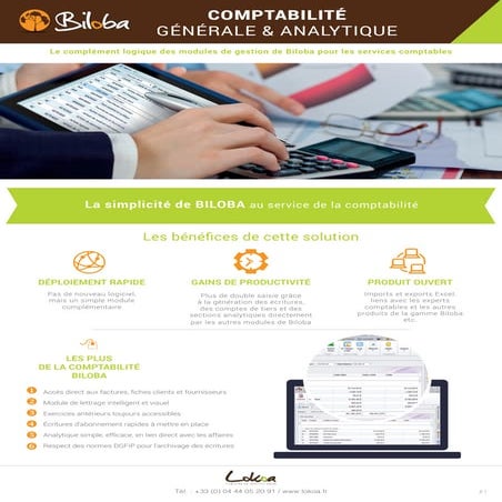 Comptabilité générale et analytique - Biloba