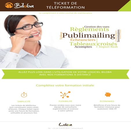 Ticket de Téléformation - Biloba