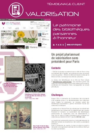 Les bibliothèques de Paris numérisent avec Arkhênum