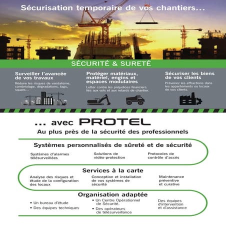sécurisation temporaire de vos chantiers