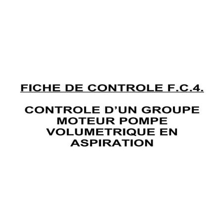 Fiche De Controles Fc4