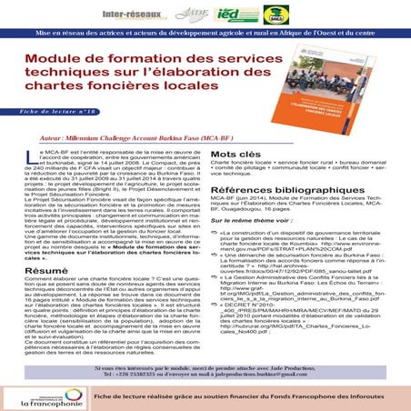 Guide d’animation pour une formation CEF sur la qualité du bissap | PDF