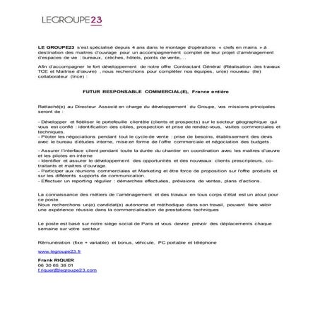 fiche de poste graphiste