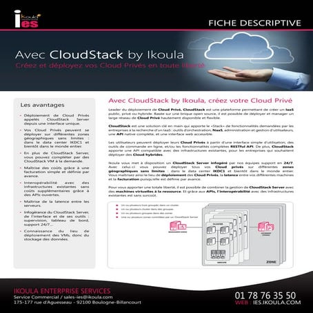 Fiche CloudStack by Ikoula | PDF