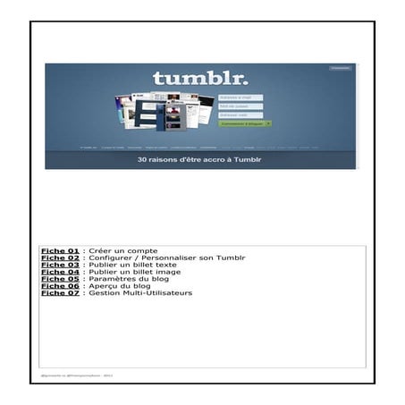 Fiche Formation TUMBLR | PDF