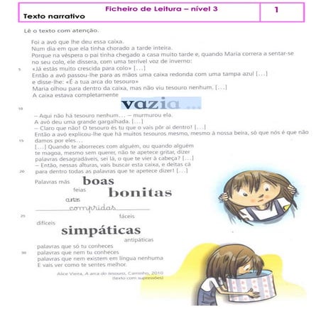 Ficheiro leitura 3ano_a