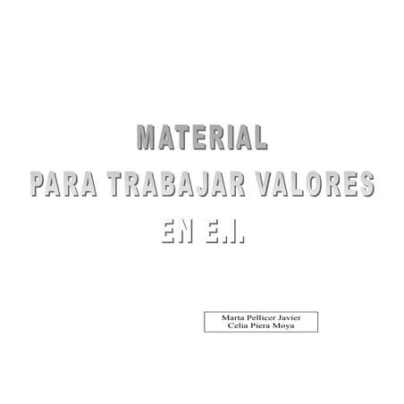 Fichero para la enseñanza de valores en primaria