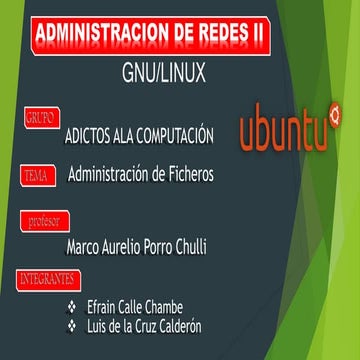 ADMINISTRACIÓN DE FICHEROS UBUNTU