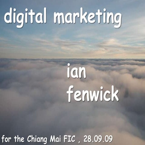 DigiMarketing for Foreign Investment Club Chiang Mai